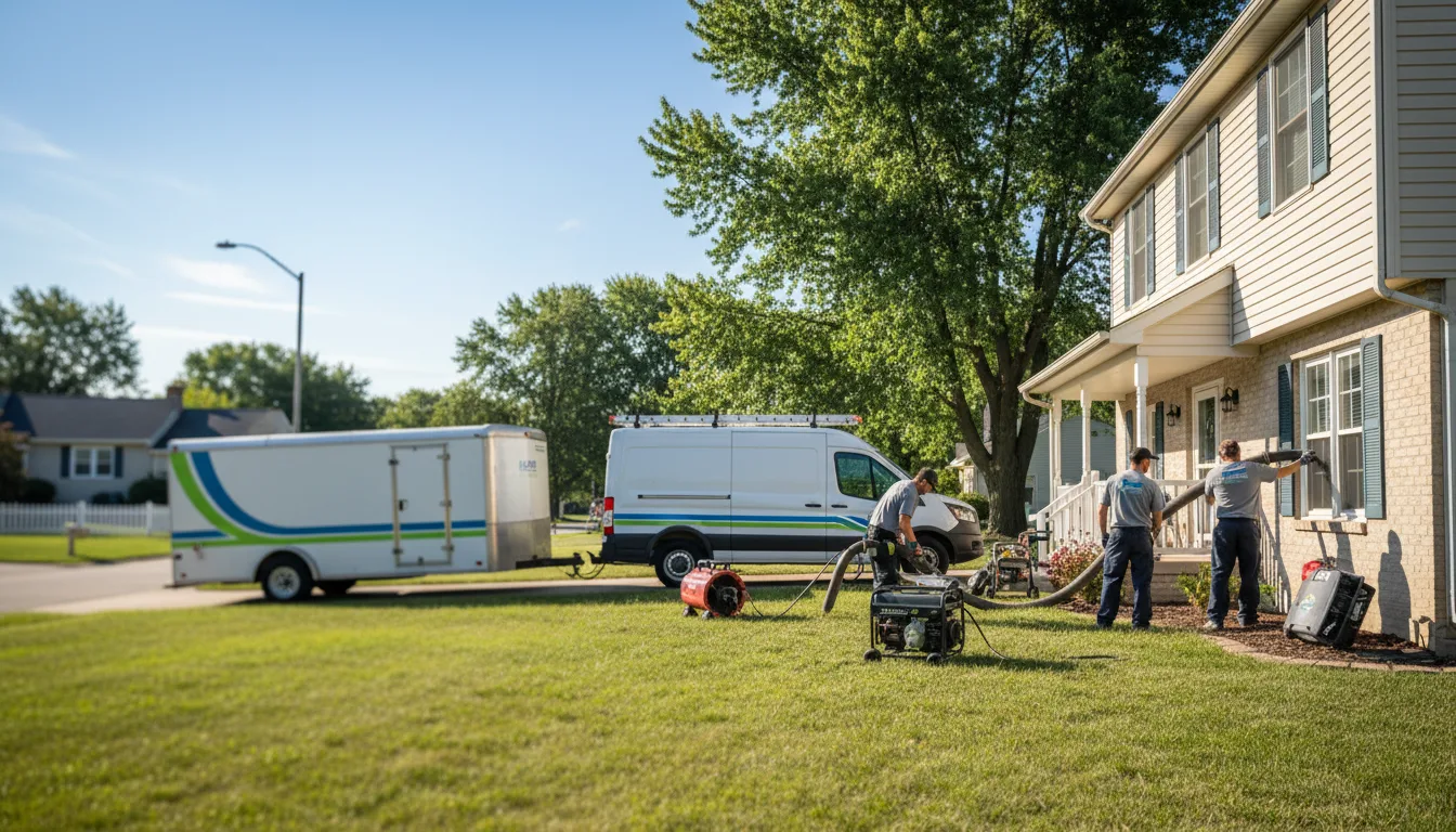 Flooded Basement Restoration And Cleanup With Repair in Yoder, IN near me